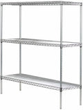 Omega 36" Deep x 48" Wide x 96" High 3 Tier Chrome Starter Shelving Unit by OmegaProductsCorporation