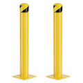 Safety Bollard Post, 36 Inch Height Steel Bollards, 4.5 Inch Diameter Parking by SpecializeinYourNeeds