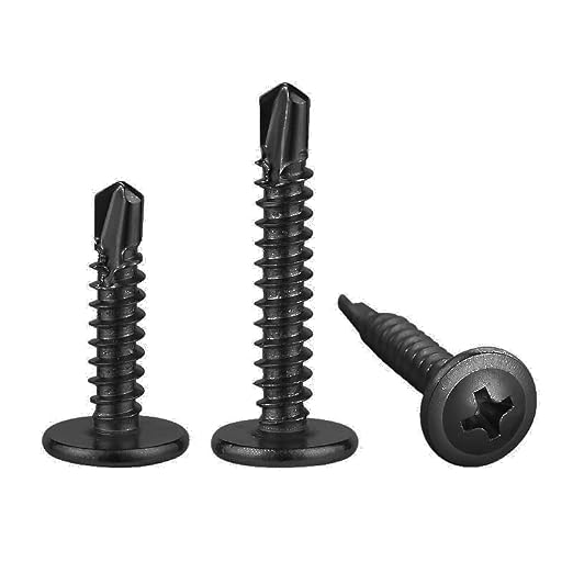 Wensilon #10×1” for Sheet Metal Self-Tapping Screws 410 Black Stainless Steel - Image 5