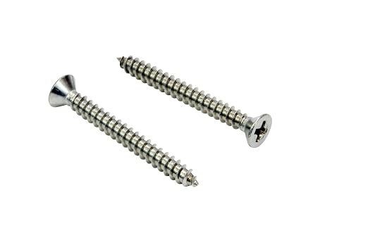Bolt Dropper 100 Pack #4 x 1in Wood Screw by BoltDropper