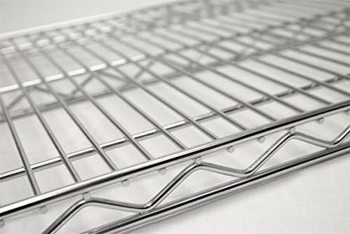 Omega 36" Deep x 48" Wide x 96" High 3 Tier Chrome Starter Shelving Unit - Image 3