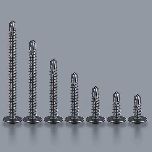#8×1” for Sheet Metal Self-Tapping Screws 410 Black Stainless Steel Truss Head - Image 5