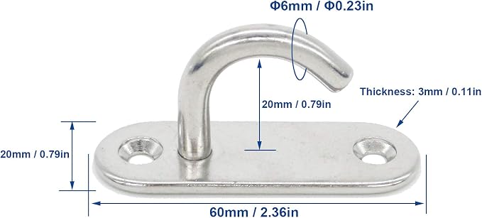 Stainless Steel Ceiling Hooks & Wall Hangers - Image 2