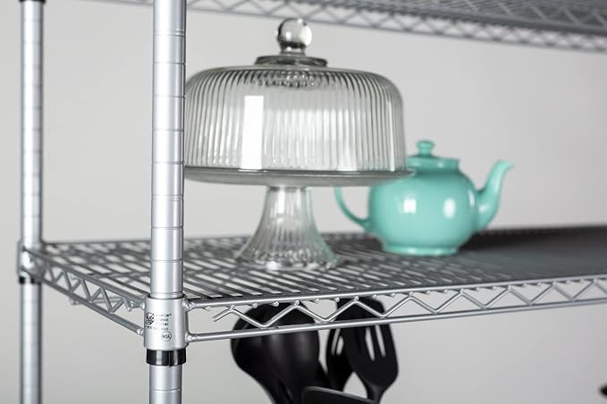 Omega 21" Deep x 60" Wide x 36" High 3 Tier Gray Starter Shelving Unit - Image 5