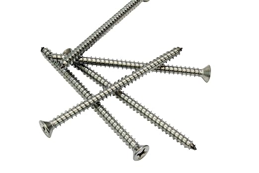 Bolt Dropper #12 X 3-1/2'' Stainless Steel Flat Head Phillips Wood Screw - Image 5