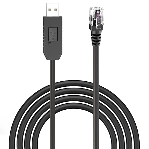 Radar Detector Cable, USB to RJ11 Plug Power Cord by Jsvecip