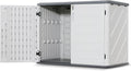 Macrout 25 Cu.Ft Small Plastic Outdoor Storage Cabinet by MMACROUT