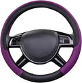 CAR PASS Rhombus Leather Universal Steering Wheel Cover, Fit by CARPASS