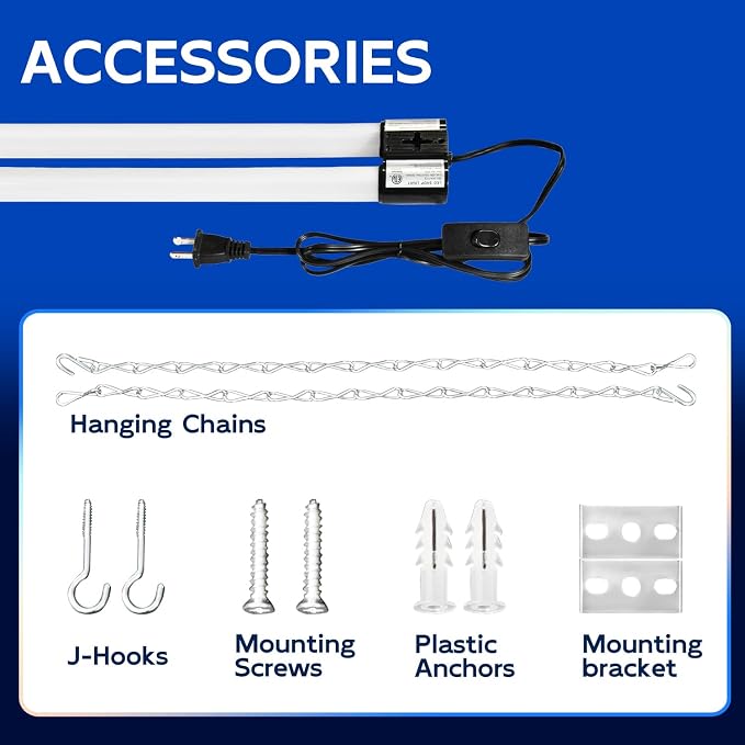 hykolity 6 Pack 4FT Linkable LED Shop Light - Image 6