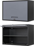Metal Wall Cabinet with Locking Door and Shelf, Hanging Garage Cabinets with by Anxxsu