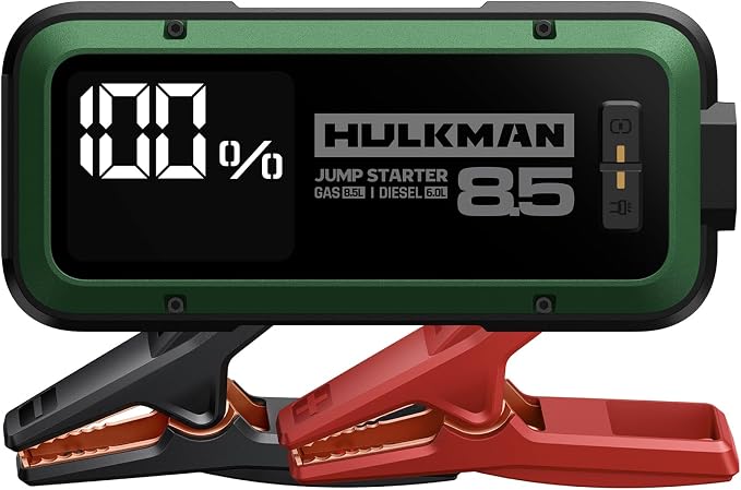 Hulkman Alpha85, Midnight Green, 2000A 74Wh Smart Jump Starter, 12V Portable by Hulkman