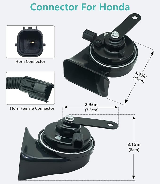 Car Horn Kit for Honda Acura, 12V Loud Waterproof Auto Horn, High Low Dual Tone - Image 3