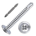 Wensilon（200pcs）#8×1-1/4”for Sheet Metal Self-Tapping Screws 410 Stainless by Wensilon