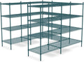 NSF 7' x 7' Walk-in 4-Tier Shelving Unit Kit by Zedfire
