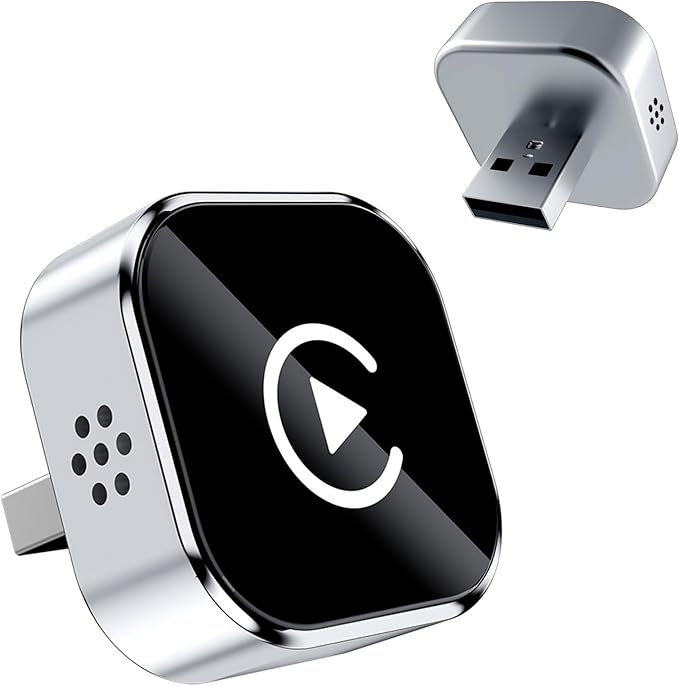Wireless CarPlay Adapter for iPhone, 2025 Upgrade Convert Wired to Wireless Car by LULEENEMO