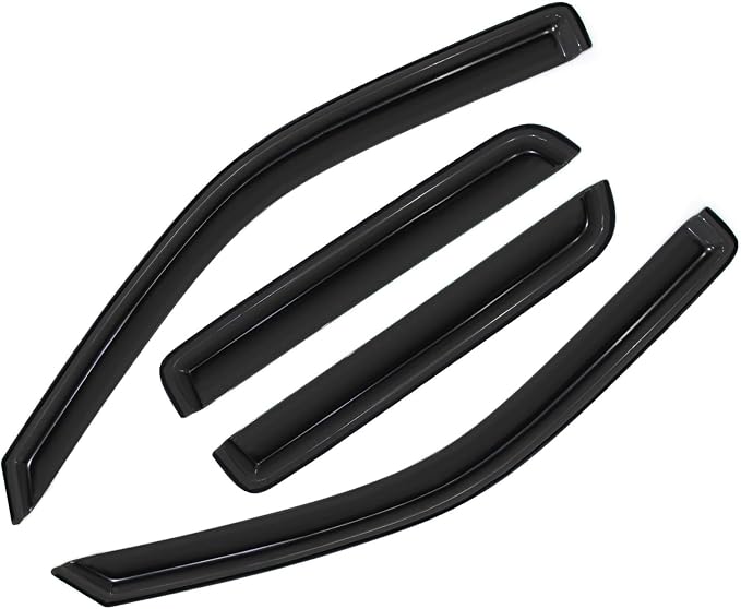 Window Visors Compatible with 2004-2012 Chevy Colorado/GMC Canyon Crew Cab - Image 2