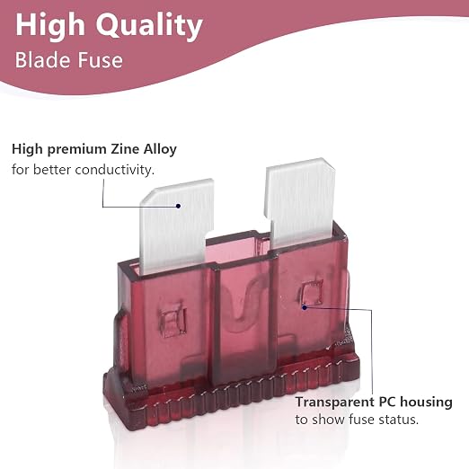 40 Amp Standard Fuse, 40A Car Blade Fuses - Image 3