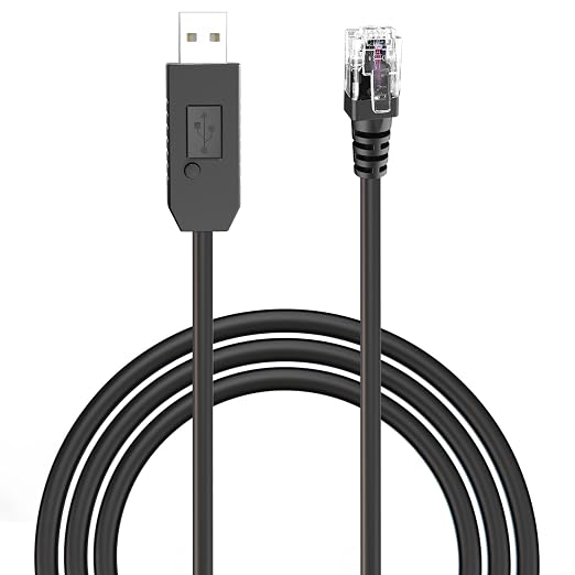 Radar Detector Cable, USB to RJ11 Plug Power Cord by Jsvecip