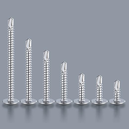 Wensilon（200pcs）#8×1-1/4”for Sheet Metal Self-Tapping Screws 410 Stainless - Image 4