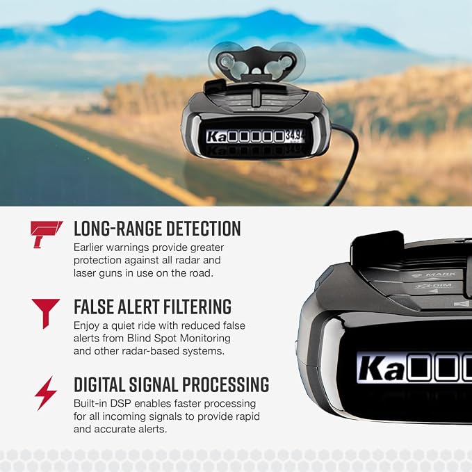 Cobra RAD 480i Laser Radar Detector – Long Range Detection, Apple CarPlay and - Image 3