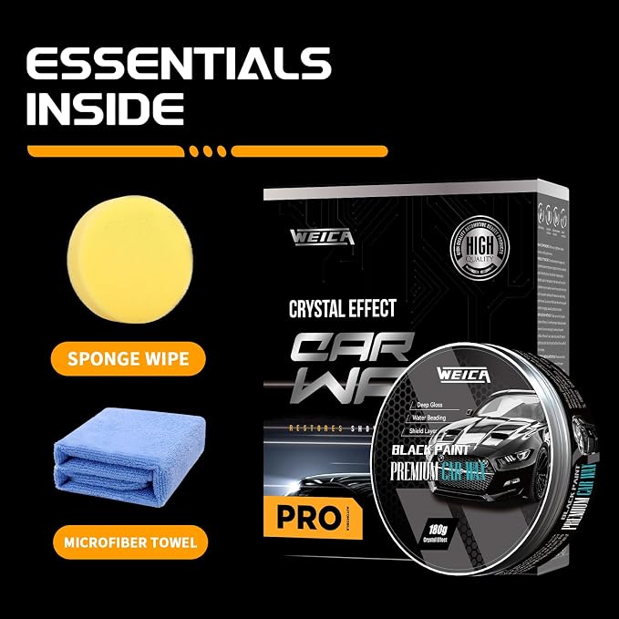 Car Wax for Dark Color Cars | Black, Midnight Blue | Liquid Depth & Sun Swirl - Image 6