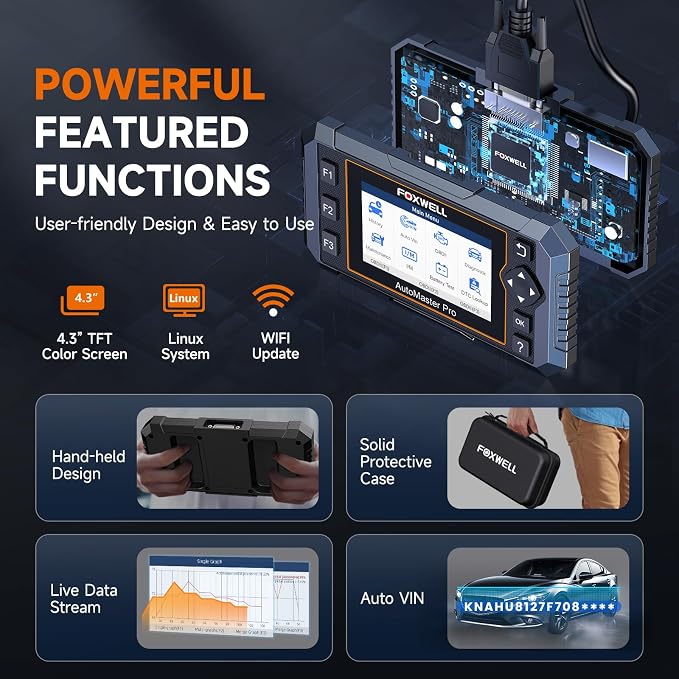 FOXWELL NT614 Elite OBD2 Scanner 4 System Code Reader Scan Engine ABS SRS - Image 9