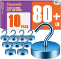 Neosmuk Magnetic Hooks, Cruise Ship Essentials, 80lb+ Heavy Duty Magnetic Hooks by Neosmuk