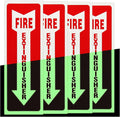 Madrigal Fire Extinguisher Glow in the Dark Sticker Sign, fire extinguisher sign by Unknown