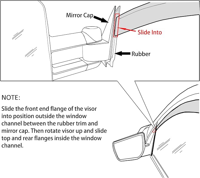 Smoke Side Window Visors Compatible - Image 8