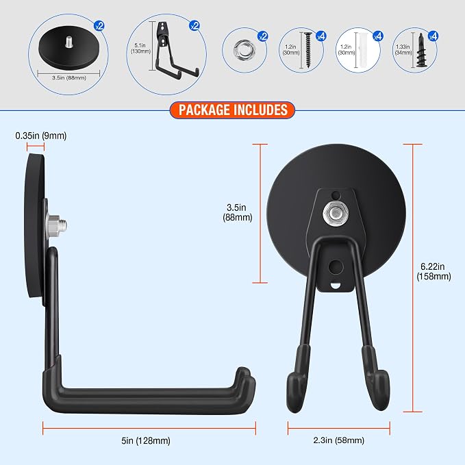 2 Pack Large Strong Magnetic Hooks - Image 3
