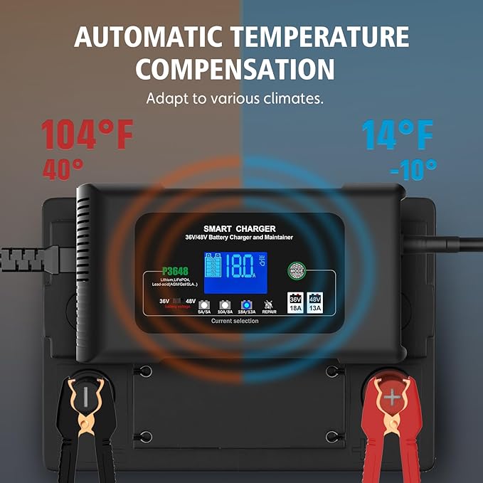 Golf cart Battery Charger, 48V 13A and 36V 18A Trickle Charger, 48 Volt cart - Image 4