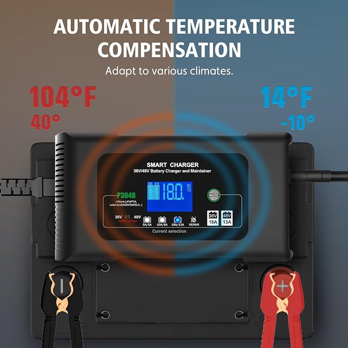 Golf cart Battery Charger, 48V 13A and 36V 18A Trickle Charger, 48 Volt Golf - Image 4