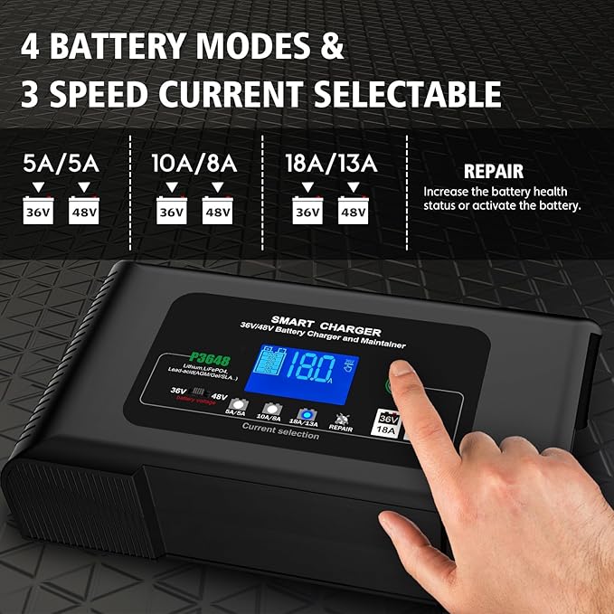 Golf cart Battery Charger, 48V 13A and 36V 18A Trickle Charger, 48 Volt cart - Image 2