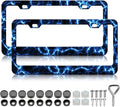 Blue Lightning License Plate Frames by Unknown