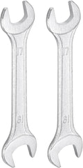 HARFINGTON 2pcs Double Open End Wrench 17mm x 19mm Metric 15 Degree Offset by HARFINGTON