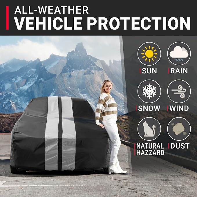 iCarCover Custom Car Cover for Chevy Monte Carlo Waterproof All Weather Rain - Image 2