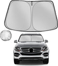 Windshield Sun Shade for 2012-2019 Mer-cedes-Benz GLE-Class Foldable Sun by Fonowka