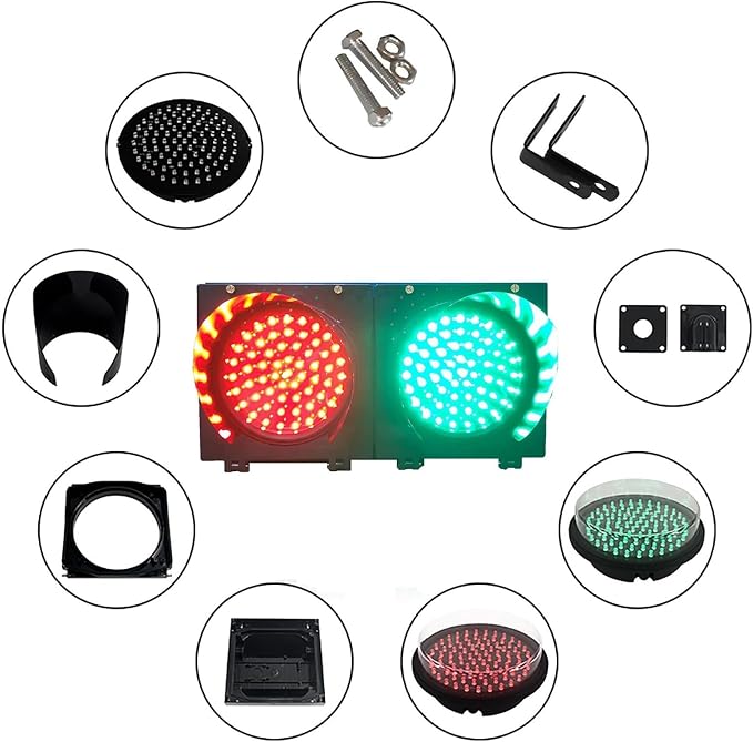 WilkSxyc Red/Green Traffic Stop Light, LED Traffic Light Lamp - Image 5