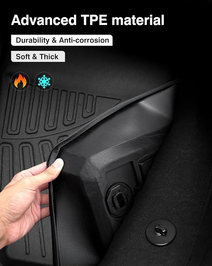 Powerty Floor Mats for Toyota BZ4X & Subaru Solterra 2023 2024 2025 Accessories - Image 7