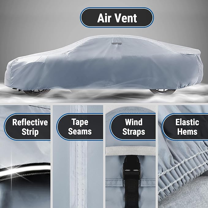 iCarCover Custom Car Cover for Pontiac Catalina Safari Wagon Waterproof - Image 5
