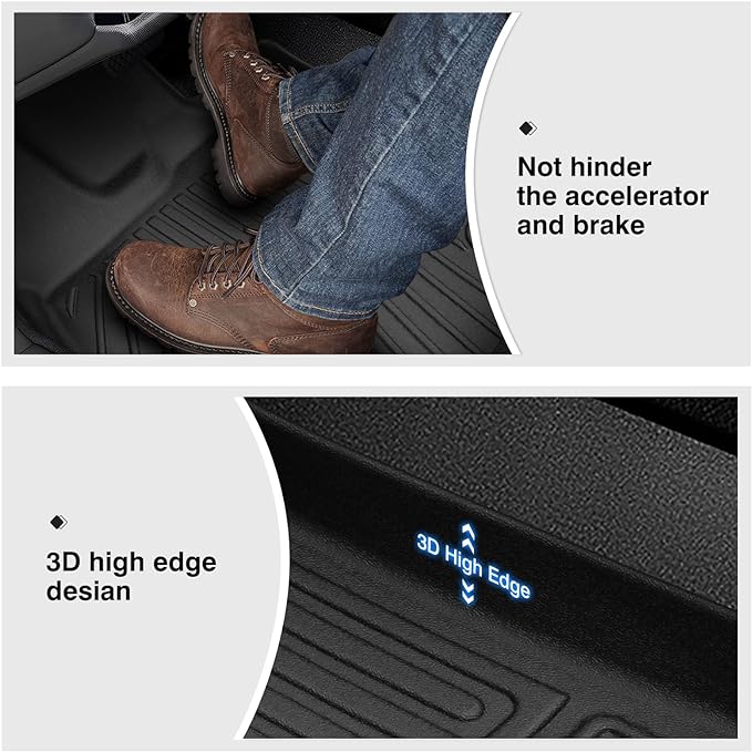Powerty Floor Mats for 2019-2022 2023 2024 Kia Forte Accessories All Weather - Image 5