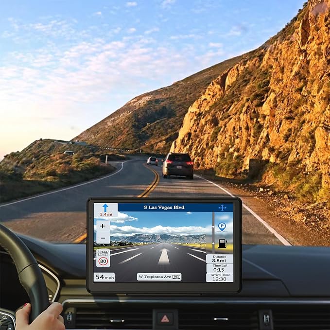 GPS Navigator for Car, Latest 2025 Map 7 inch Touch Screen Car GPS 256-16GB - Image 2