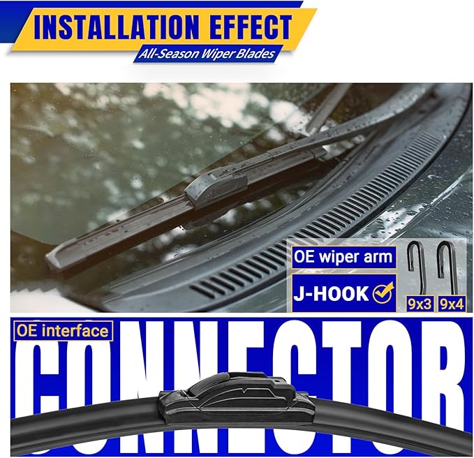 3 wipers Replacement for 2018-2023 Hyundai Kona/2019-2023 Hyundai Kona Electric - Image 3