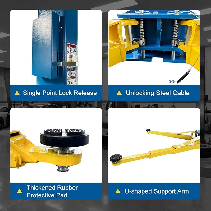 110V Two Post Car Lift 11, 000 LBS Overhead Heavy Duty 2 Posts Auto Hoist Truck - Image 6