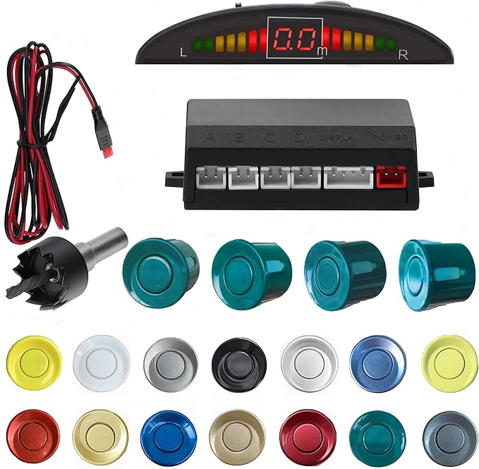 16 Color Options Parking Sensor Kit Backup Sensor Kit Reverse Sensor by SANDETOUN