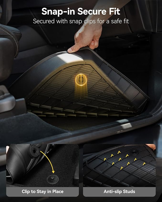 3W Floor Mats Compatible for Jeep Grand Cherokee 2013-2015 TPE All Weather - Image 7