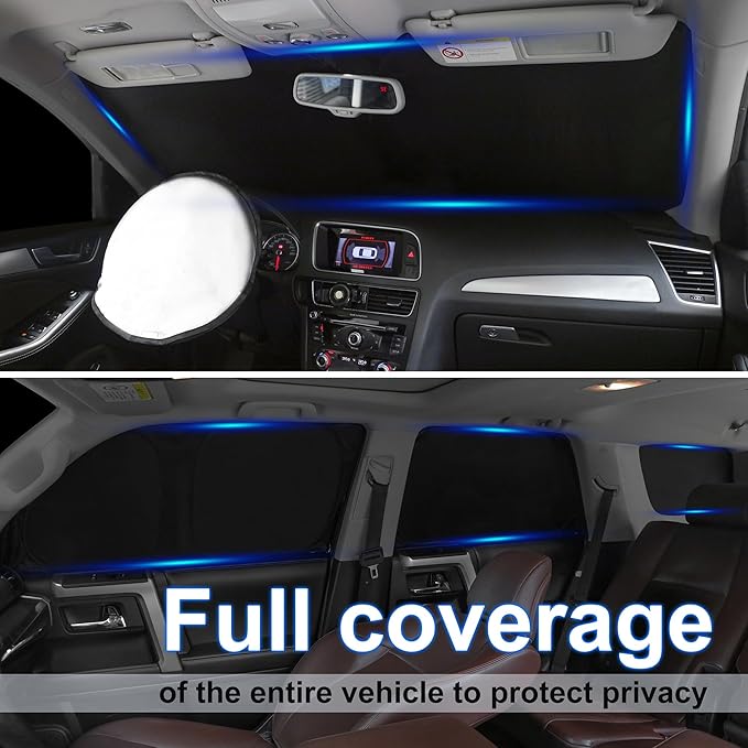 TINGLU Window Shades for Kia Soul 2020-2024 2025 Accessories Car Side Full - Image 2