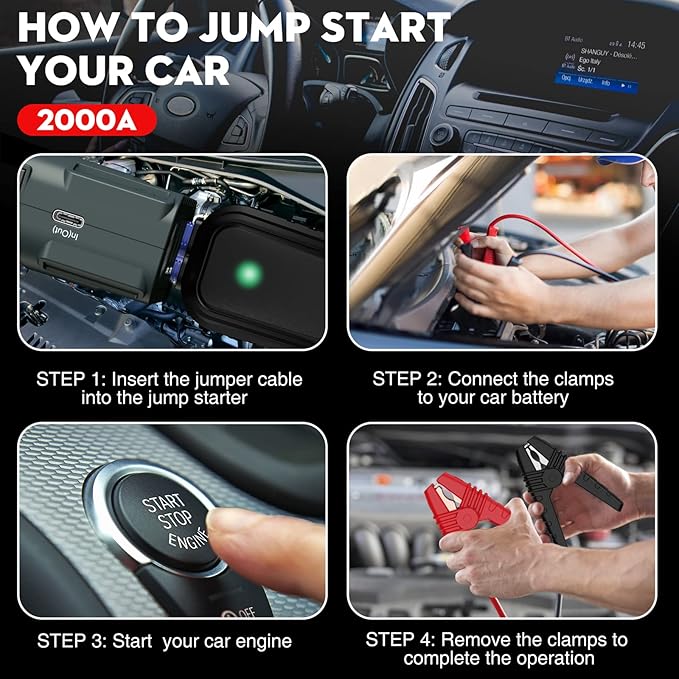 NEXPOW 2000A Peak Car Jump Starter - Image 4