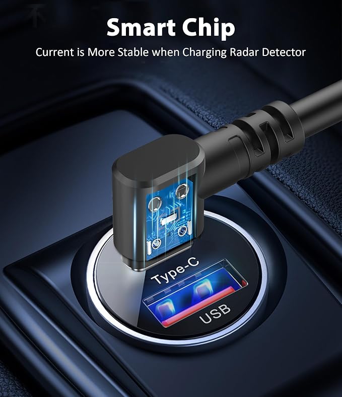Radar Detector Cord, Type C to DC3.5 Plug Cable, - Image 2
