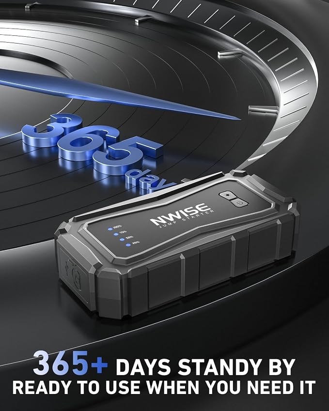 NWISE Car Jump Starter, 6000A Peak 25800mAh Portable Battery Starter - Image 3